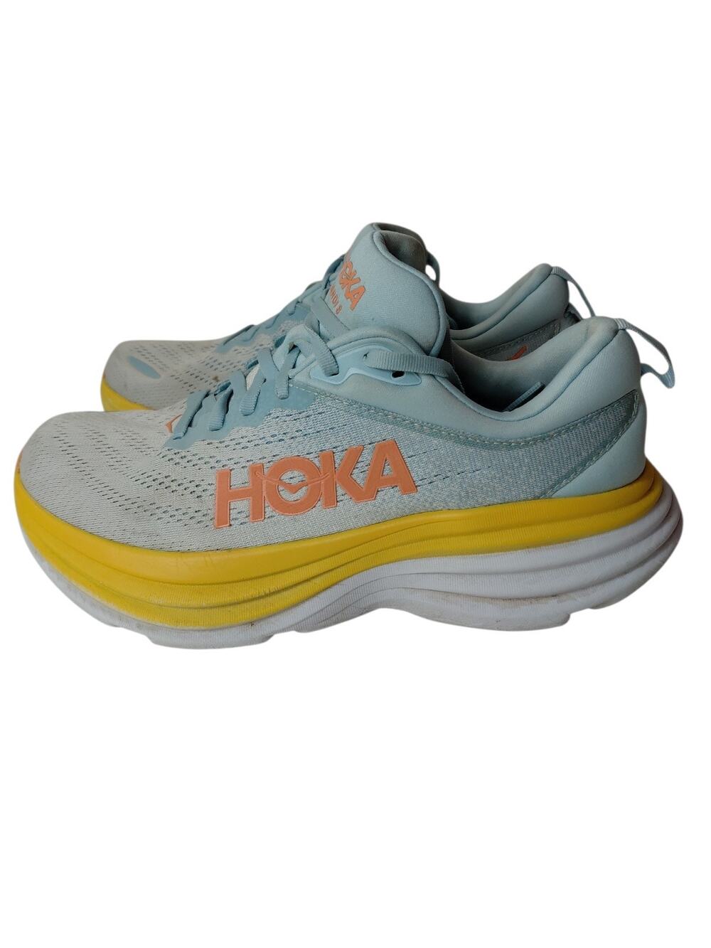 Hoka One One Bondi 8 Womens Running Walking Sneaker Gym SZ 10.5 B